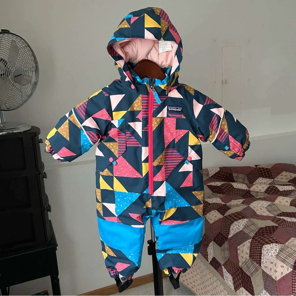 Patagonia Snow Pile One Piece Puffer Snowsuit Baby 3-6 Months